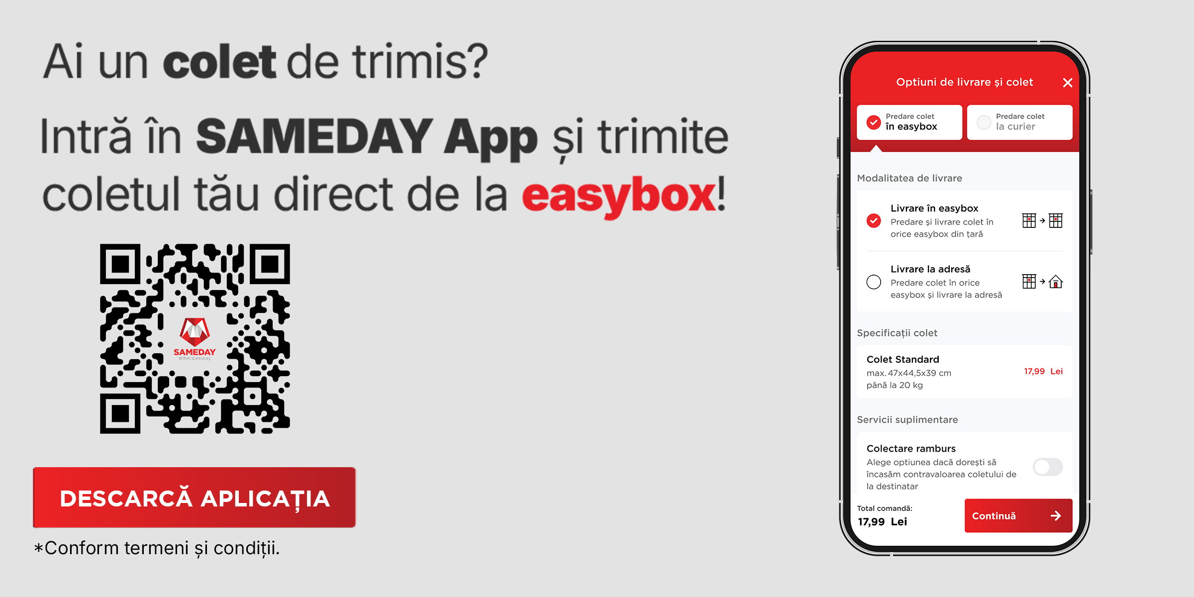 Sameday mobile app