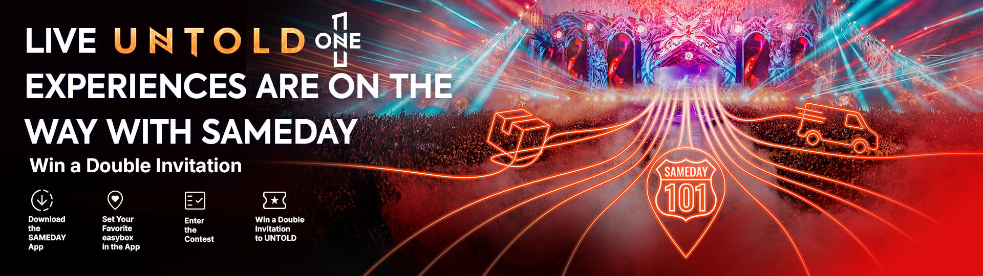 Win a double invitqtion to UNTOLD with SAMEDAY